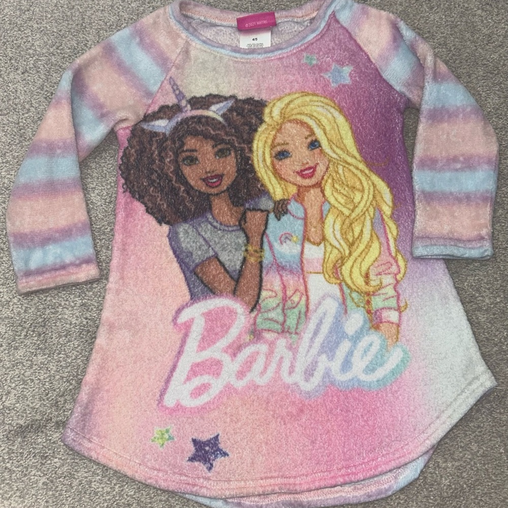 Barbie Nightgown - Barbie Pajamas - Girls Barbie Nightgown - Toddler Pajamas
